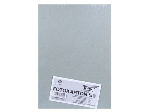 [90001453 1098874] Folia Fotokarton A4, 300 g/m², 50 Blatt, Silber Matt