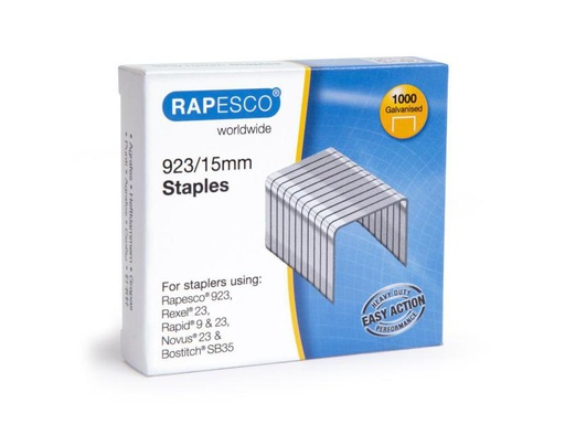 [90147845 928353] Rapesco Heftklammer 923/15 mm 1000 Stück
