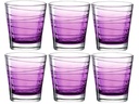 Leonardo Trinkglas Vario Struttura 250 ml, 6 Stück, Violett