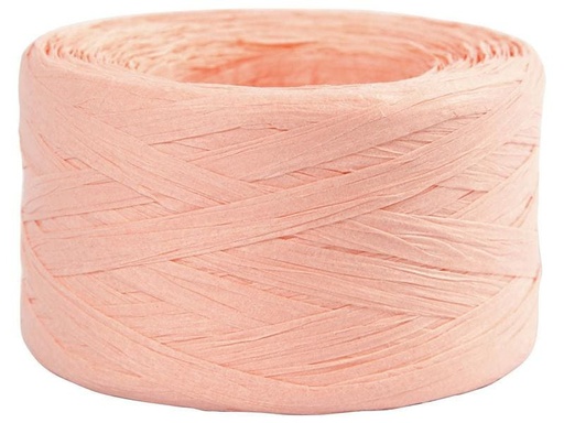 [90147912 1140050] Creativ Company Geschenkband Raffiabast 8 mm x 100 m, Hellrosa