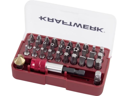 [90147920 894824] Kraftwerk Bit-Set mit Kegelsenker-Bit, 33-teilig