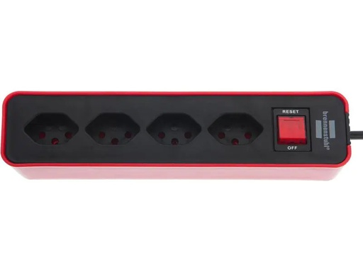 [90147977 747908] Brennenstuhl Steckdosenleiste Ecolor 4x T13 Rot / Schwarz