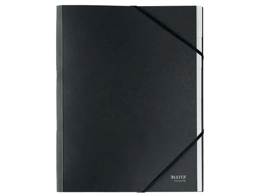 [90014778 1105174] Leitz Ordnungsmappe Recycle A4 6 Fächer, Schwarz
