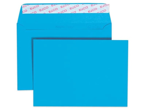[90148090 1132480] ELCO Couvert Color C6, Keine Fenster, 25 Stück, Blau