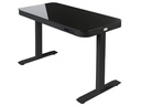 seville classics Tisch Airlift 121 x 61 cm, Schwarz