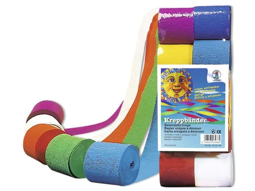 [90148244 586124] URSUS Krepppapier Kreppbänder 10 Rollen