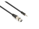 Vonyx CX320-05 XLR 3 Pole, female - 3.5 mm Klinke 0.5 m