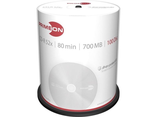 [90148326 355412] Primeon CD-R 0.7 GB, Spindel (100 Stück)