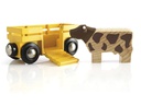 BRIO Eisenbahn Tierwagen mit Kuh