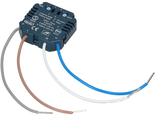 [90148379 1154935] Max Hauri Einbaudimmer LED Universal Tastendimmer Phasenabschnitt