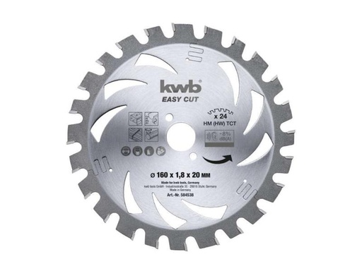 [90148396 493154] kwb Kreissägeblatt Easy Cut HM Ø 150 x 16 mm
