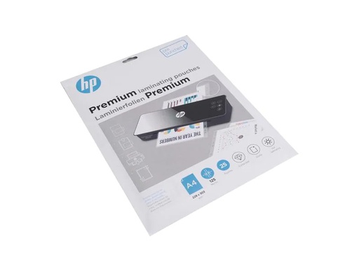 [90014826 1185999] HP Laminierfolie Premium A4, 125 µm, 25 Stück, Glänzend