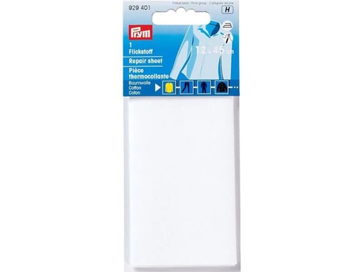 [90148610 1088122] Prym Flickstoff 12 x 45 cm, aufbügelbar, Weiss