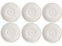 Villeroy & Boch Untertasse New Moon 6 Stück, Weiss