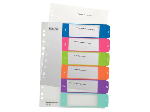 [90148869 627600] Leitz Register WOW A4 1-6