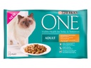 Purina ONE Nassfutter Adult Huhn, 4 x 85 g