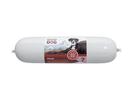 [90014882 566846] naturaDog Nassfutter Pferd mit Gemüse Terrine, 400 g