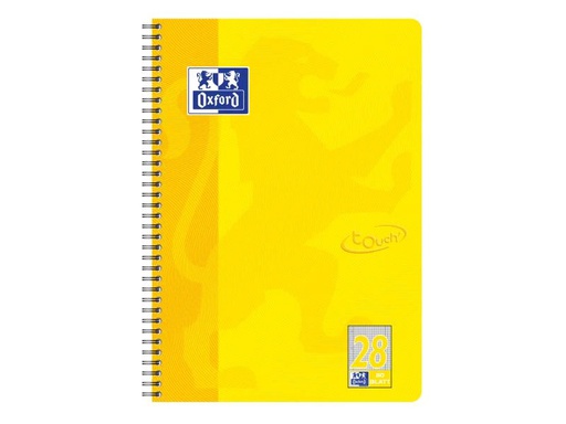 [90149183 793292] Oxford Notizheft Touch Collegeblock, A4, Kariert, Sonnengelb