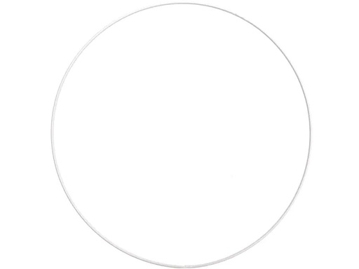 [90149196 1192968] Rico Design Metallring 30 cm Weiss 1 Stück