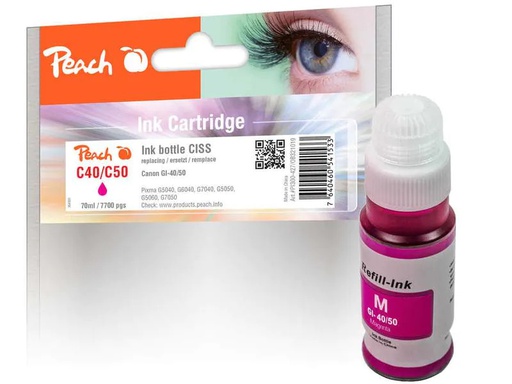 [90149240 1142654] Peach Tinte Canon GI-40/50 Magenta