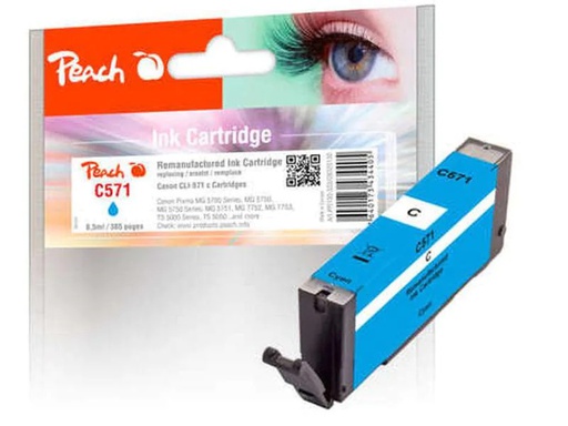 [90149392 664594] Peach Tinte Canon PGI-571C Cyan