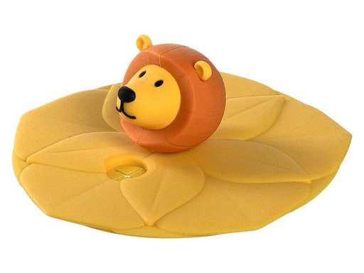 [90149508 1027646] Leonardo Glasabdeckung Bambini Löwe Gelb