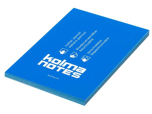 [90149564 830630] Kolma Notizzettel NOTES A6 Blau, 100 Blatt