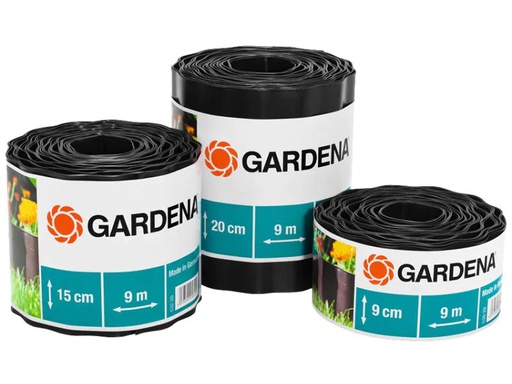 [90149680 602484] Gardena Beeteinfassung Rolle 15 cm hoch, 9 m lang braun
