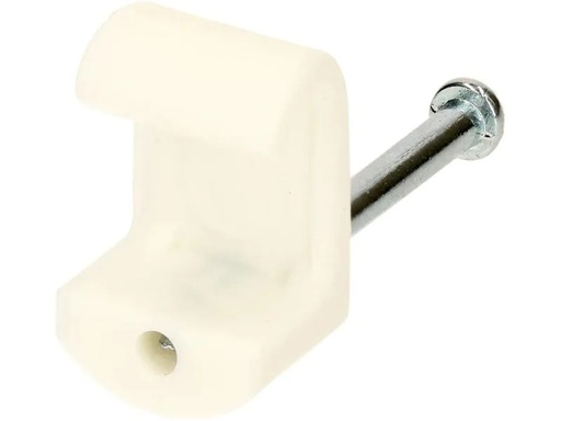 [90014950 1154761] Max Hauri Nagelbriden Set 7-10 mm weiss für Flachkabel 50 Stück