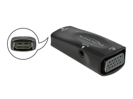 [90014958 1108979] Delock Adapter 1080p HDMI - 3.5 mm Klinke/VGA