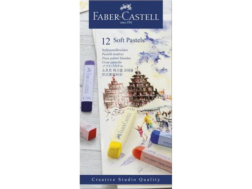 [90149969 253073] Faber-Castell Pastellkreide Soft Studio 12 Stück