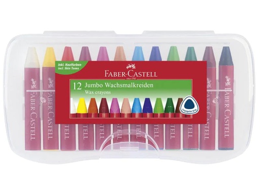 [90149977 375901] Faber-Castell Wachsmalstifte Jumbo 12 Stück