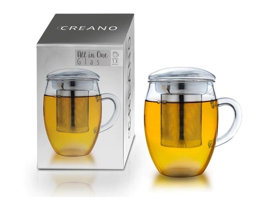 [90150093 905148] Creano Teetasse All-in-One 400 ml, 1 Stück, Transparent