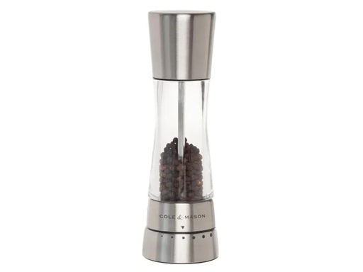 [90150439 471321] Cole&amp;Mason Pfeffermühle Derwent 19 cm, Silber/Transparent