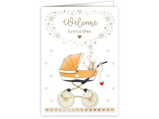 [90015027 1207128] Cart Glückwunschkarte Welcome Little One 11.5 x 16.2 cm