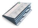 DURABLE Personalakte Blau/Transparent