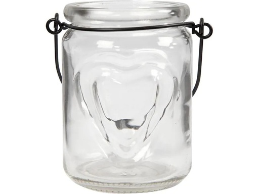 [90150554 1060277] Creativ Company Glasgefäss  Kerze 9.5 x 9 cm 2 Stück