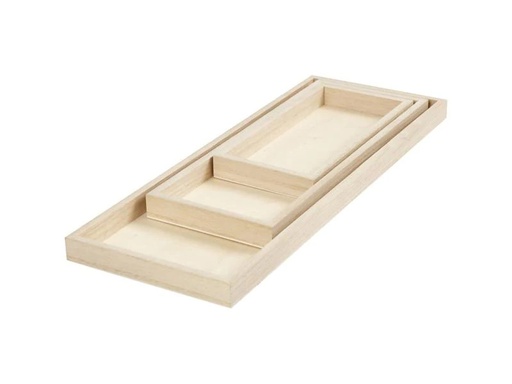 [90150735 811979] Creativ Company Holzartikel Set Tablet, 3 Stück