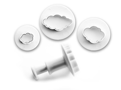 [90015061 478174] Ibili Guetzli-Ausstecher-Set 4 Stück, Wolke