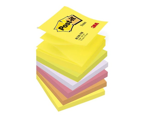 [90151174 126677] Post-it Notizzettel Z-Notes Super Sticky 7.6 cm x 7.6 cm Mehrfarbig