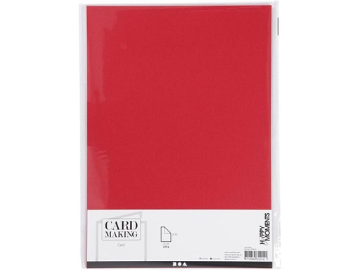 [90151180 890209] Creativ Company Fotokarton A4, 10 Blatt, Rot