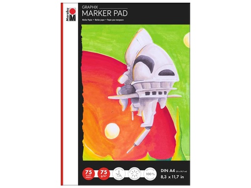 [90151202 1084405] Marabu Malblock Graphix A4