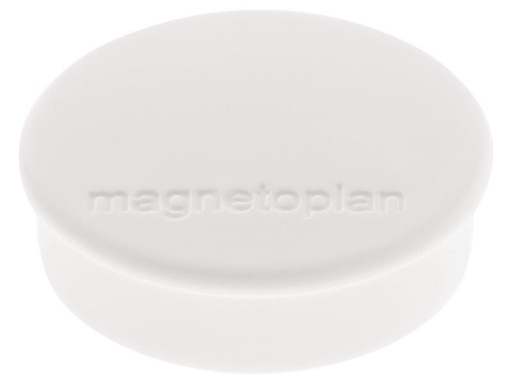 [90151448 1072874] Magnetoplan Haftmagnet Discofix Ø 2.5 cm Weiss, 10 Stück