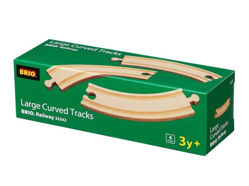 [90151539 309968] BRIO Eisenbahn 1/1 gebogene Gleise 170mm