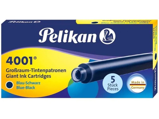 [90151740 1064894] Pelikan Tintenpatrone Grossraum GTP/5 Blau/Schwarz, 5 Stück