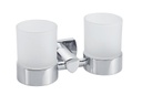 BIASCA Glashalter 9.6 x 18.9 x 10.3 cm Chrom, doppel