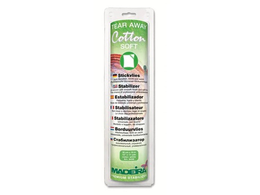 [90151883 629527] Madeira Stickvlies Tear Aways Cotton Soft 1 Stück