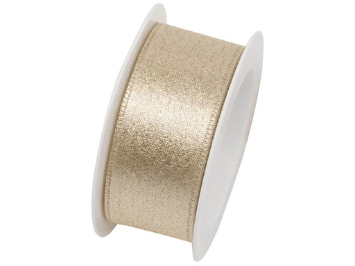 [90151889 1143549] Braun + Company Geschenkband Brilliant 25 mm x 2 m, Gold