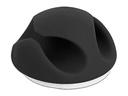 Delock Kabelhalter 20mm, für 2 Kabel, selbstklebend 10 Stück