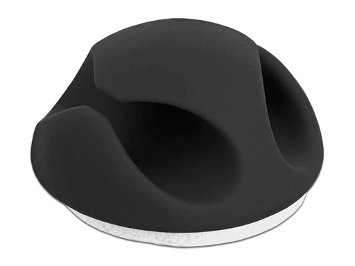 [90152127 1134765] Delock Kabelhalter 20mm, für 2 Kabel, selbstklebend 10 Stück